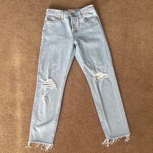 Levi’s Wedgie Straight Ankle Size 26 -  Light Blue Denim